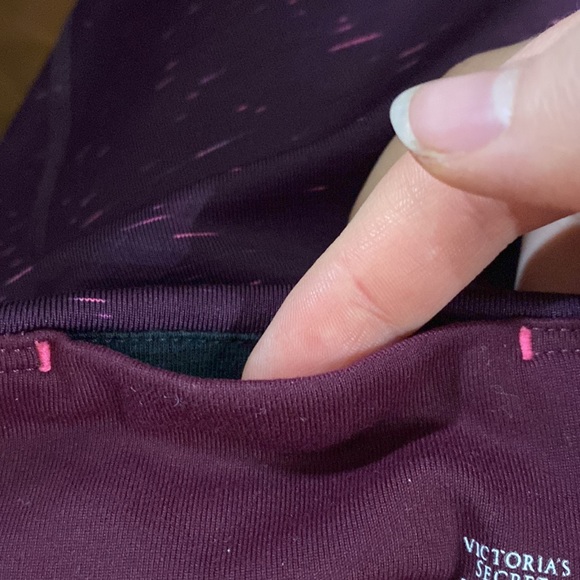 VSX Victoria’ Secret Sport knockout crop leggings in Bordeaux space dye size S - Picture 9 of 10